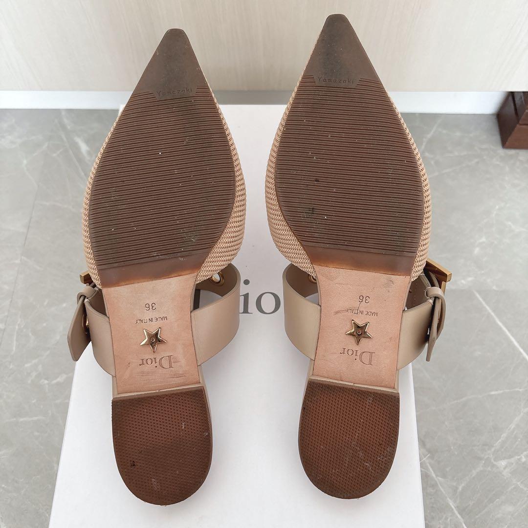【本日限定価格】DIOR ディオール　ミュール　パンプス　ベージュ　36