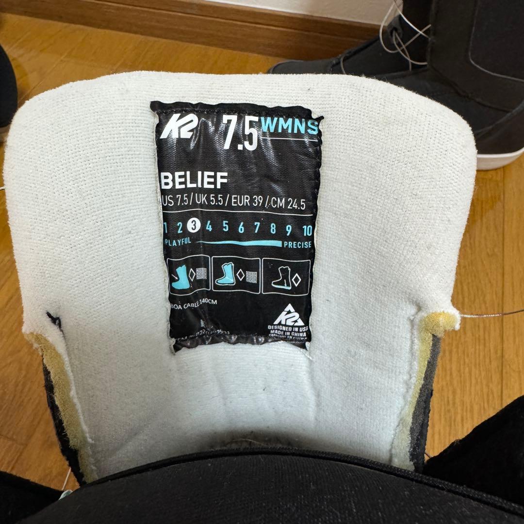 【美品】K2 スノーボード ブーツ レディース　24.5cm BoA