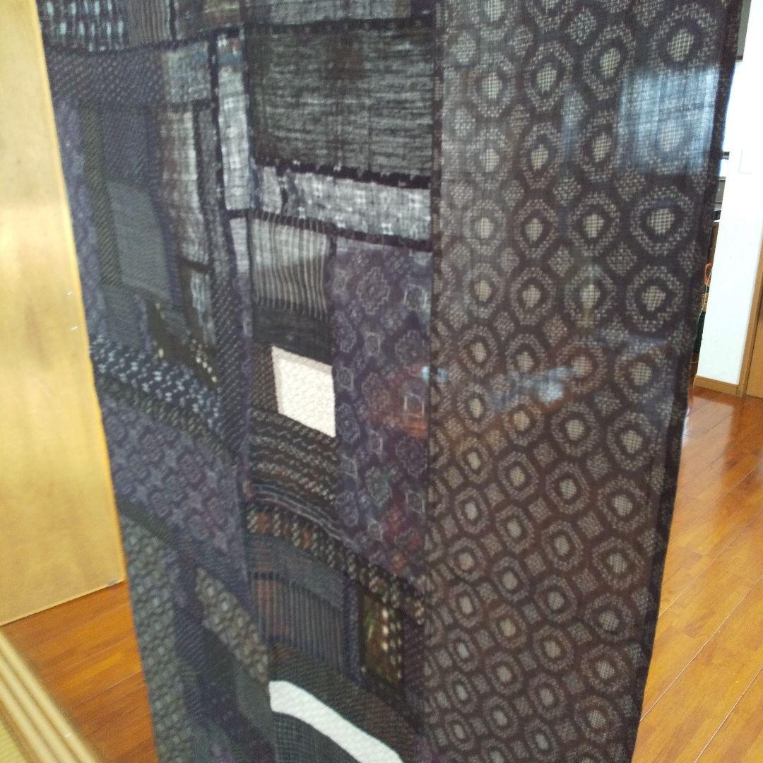 能登•近江•越後上布のポシャギ風タペストリー