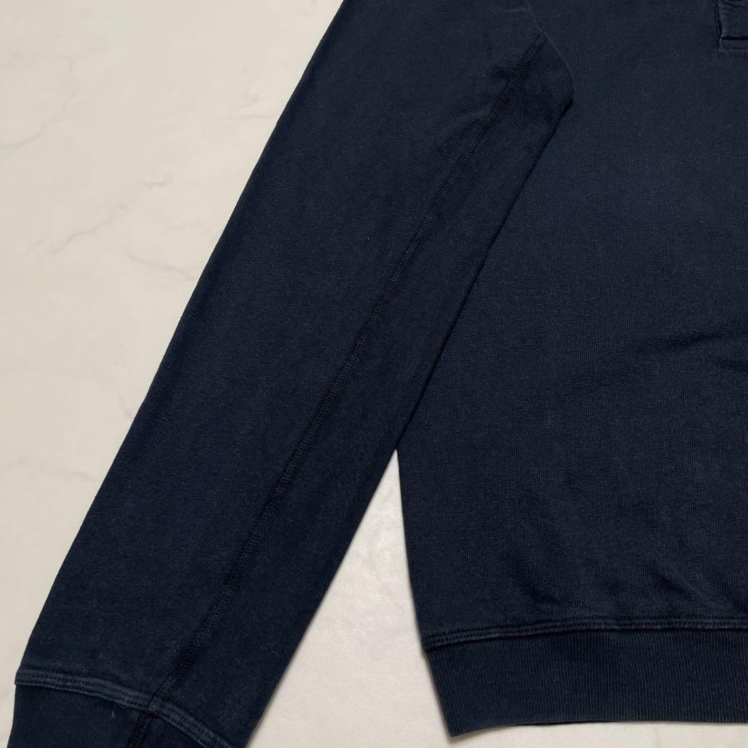 STONE  ヘンリーネック　トレーナー　ネイビー　Lサイズ