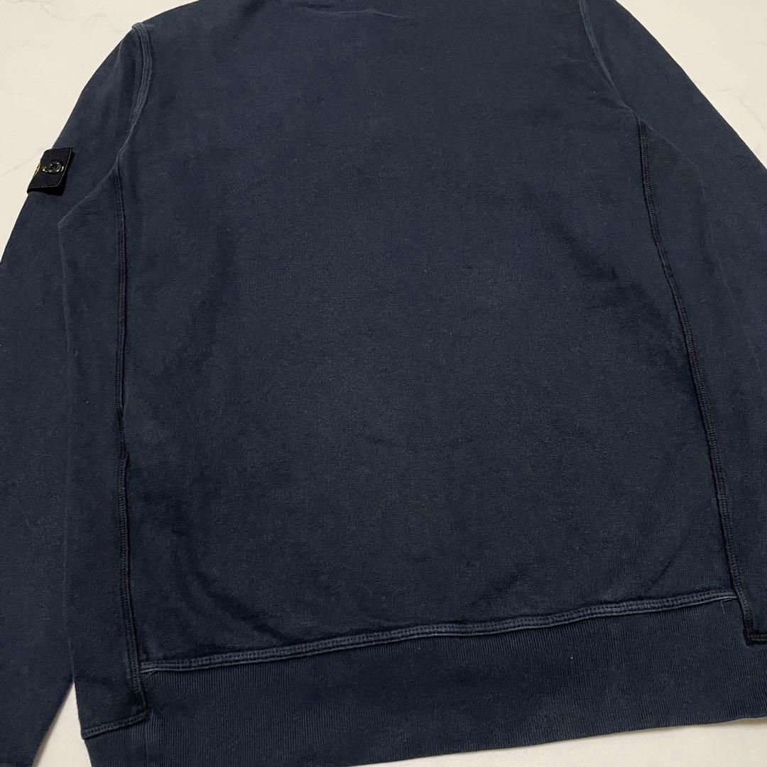 STONE  ヘンリーネック　トレーナー　ネイビー　Lサイズ