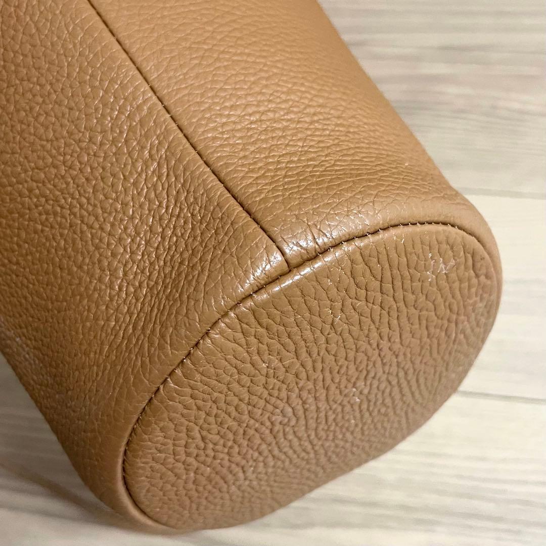 大人気色/AYAKO アヤコ　ショルダーバッグ　ポタリ　巾着　ブラウン　レザー