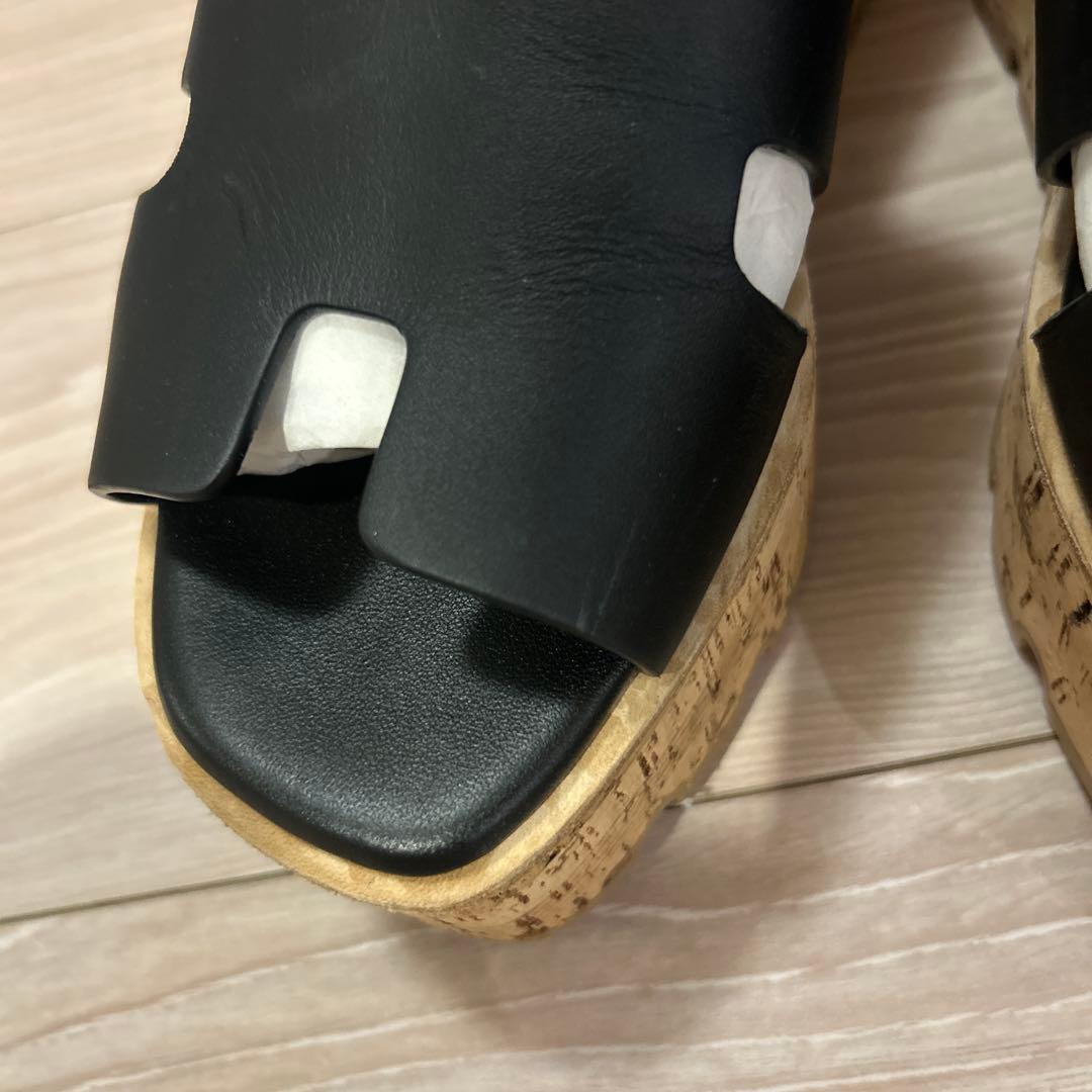 エルメス　　厚底サンダル　※コルク部分要確認