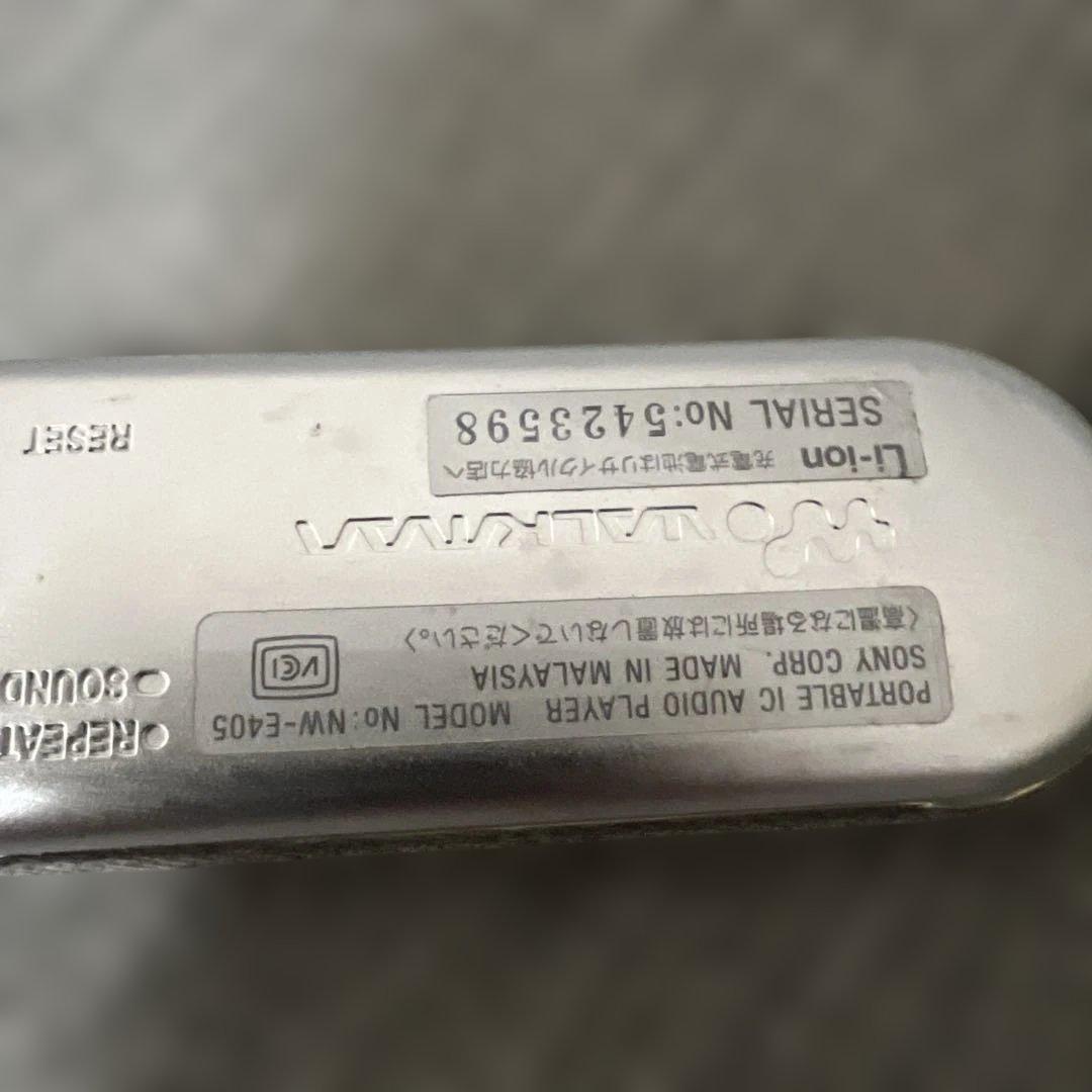 【希少品】SONY オーディオプレーヤー NW-E405 ピンク 動作確認済