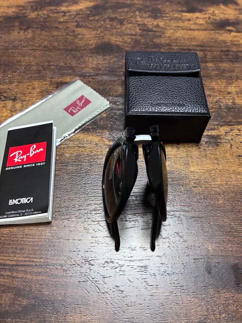 未使用品　Ray-Ban レイバン　フォールディング　ウェイファーラー　ブラック