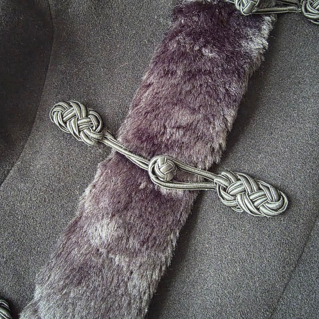 【美品/アンゴラ】ヴィヴィアンタム チァイナ ファーコート ジャケット ブラック