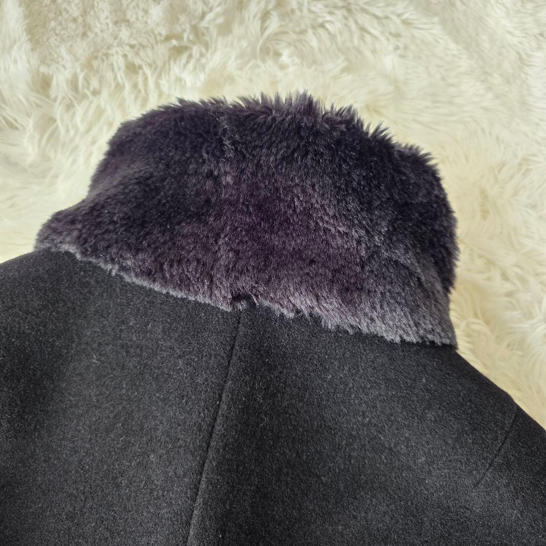 【美品/アンゴラ】ヴィヴィアンタム チァイナ ファーコート ジャケット ブラック