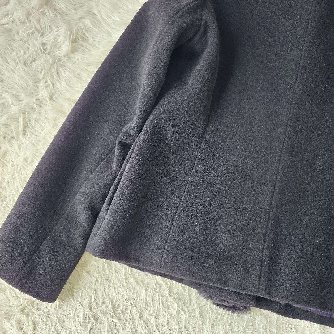 【美品/アンゴラ】ヴィヴィアンタム チァイナ ファーコート ジャケット ブラック