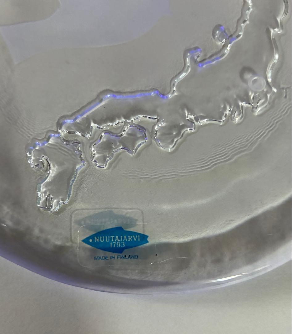 ヌータヤルヴィ 日本と鳩 ガラス オーナメント フィンランド