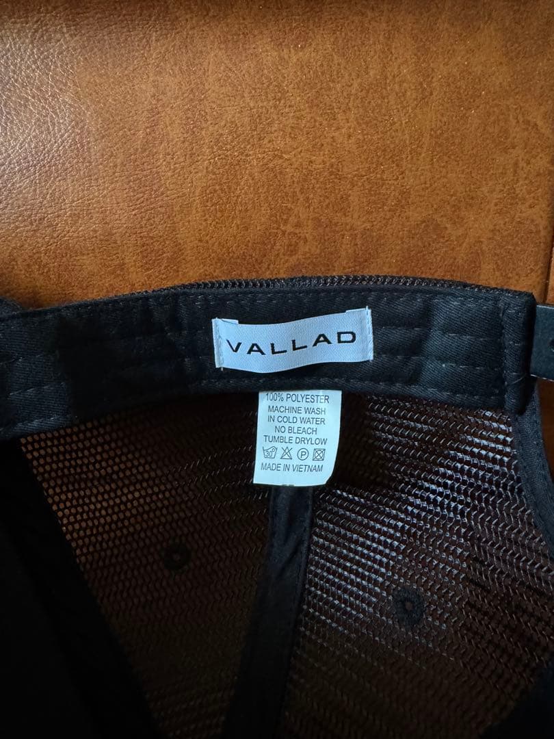 VALLAD ブラックメッシュキャップ