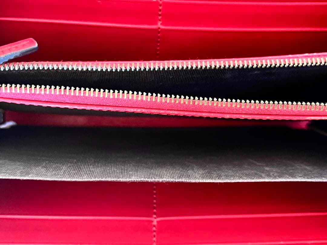 GUCCI チェリー装飾 長財布 赤