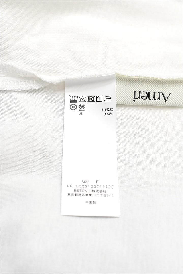 J440/美品 25AW AMERI VINTAGE 半袖Tシャツ ピグメント