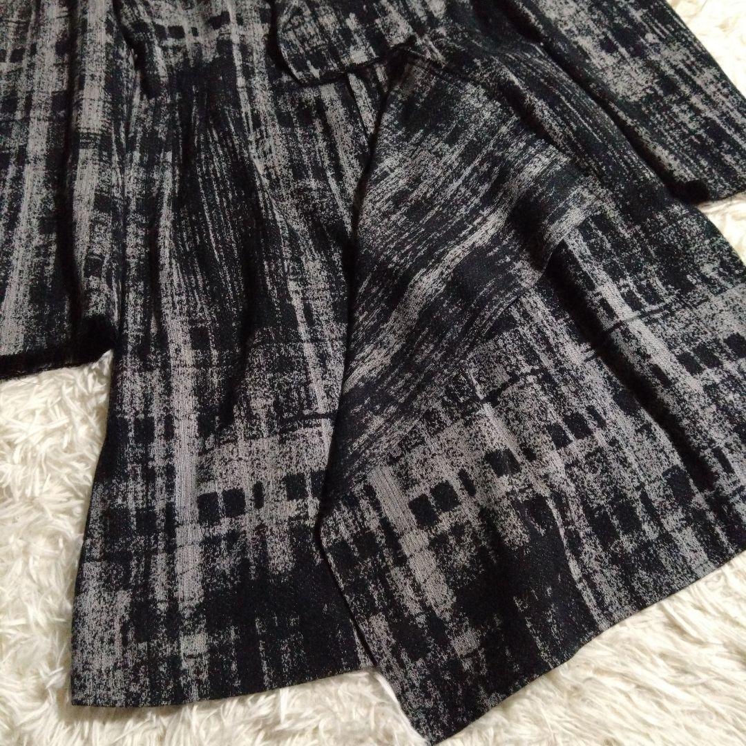 2025・26現行✨Y'sフェイデッド・プレイド・ジャカードジャケット