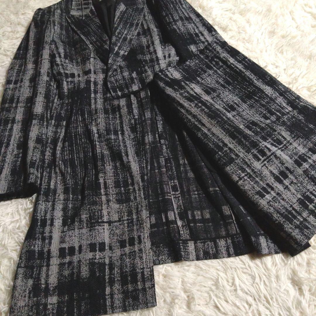 2025・26現行✨Y'sフェイデッド・プレイド・ジャカードジャケット