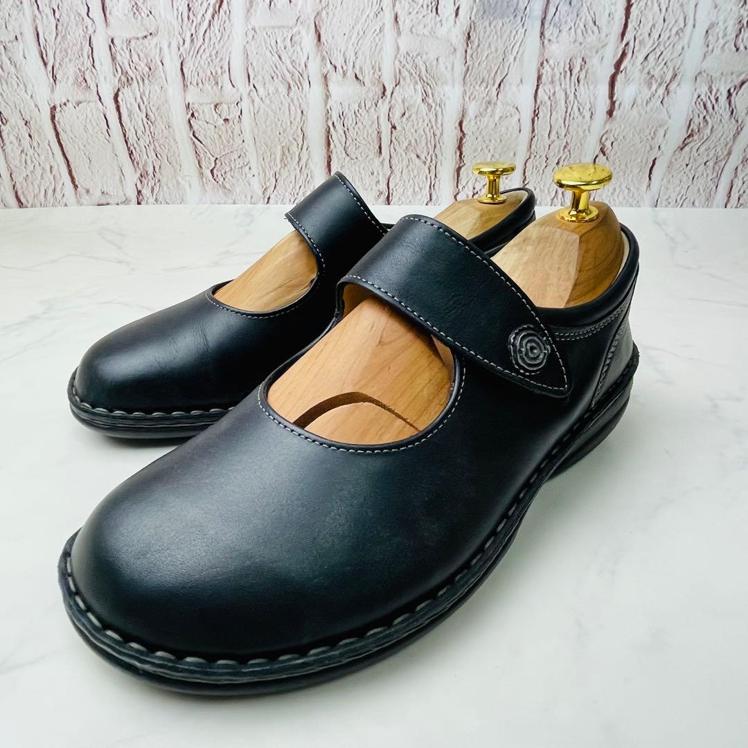 【極美品】Finn Comfort メリージェーン 本革 厚底 38(24.5)