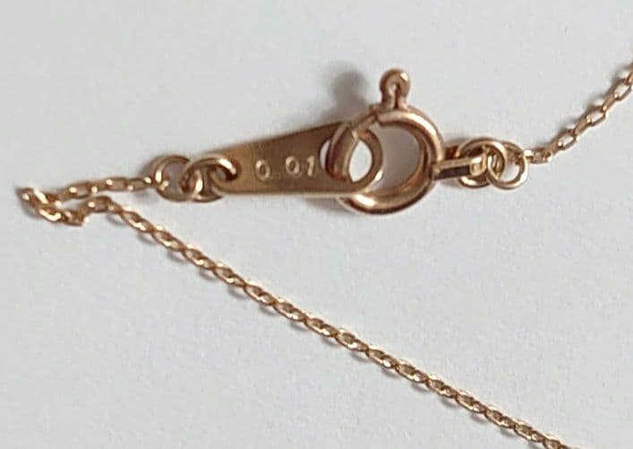 Jouete クレセントムーン ダイヤモンド K10 ネックレス