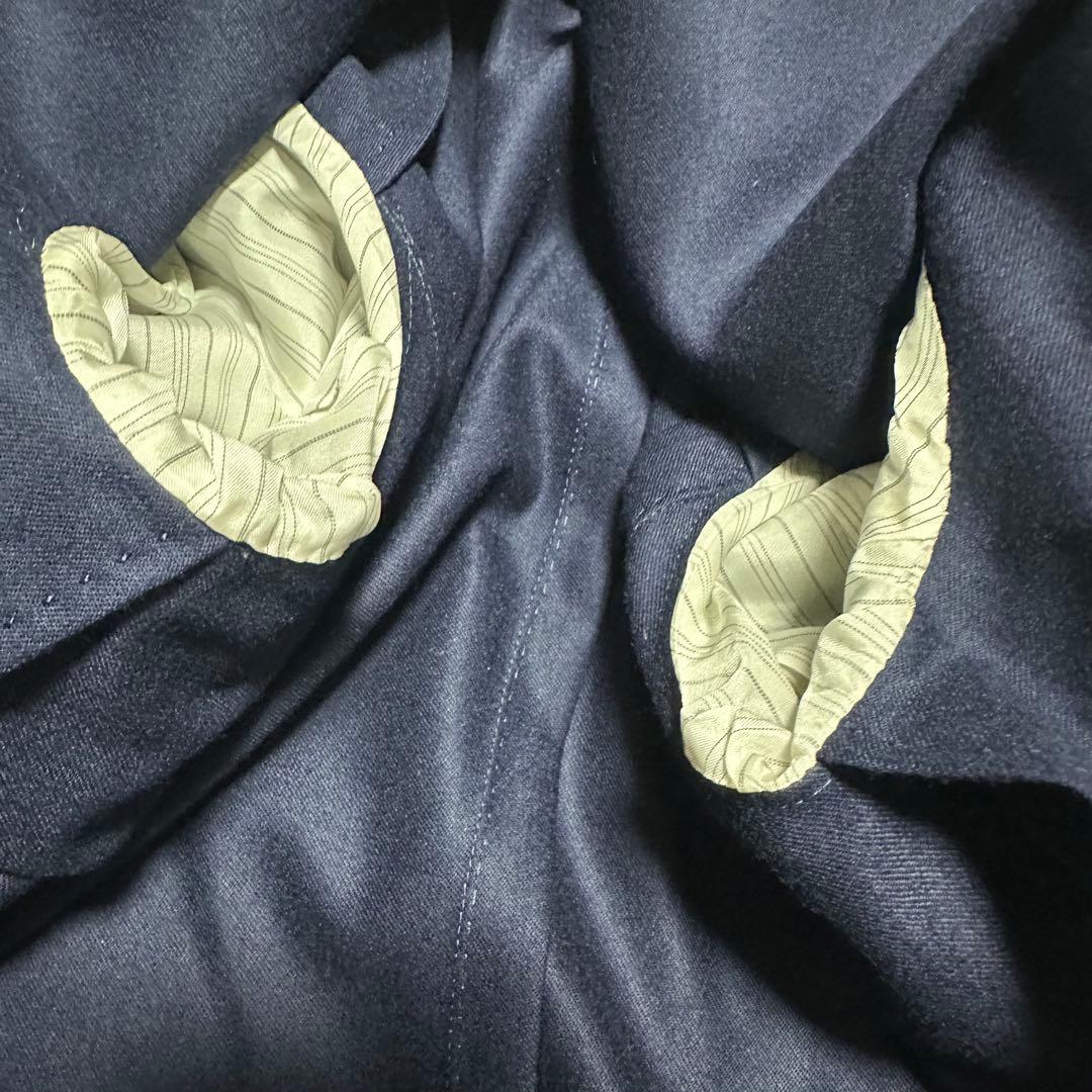 未使用級美品　ユナイテッドアローズ　カノニコ生地　ネイビースーツ　サキソニー　紺