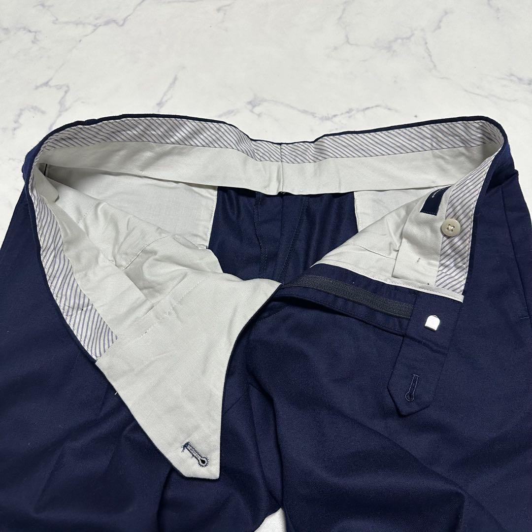 未使用級美品　ユナイテッドアローズ　カノニコ生地　ネイビースーツ　サキソニー　紺