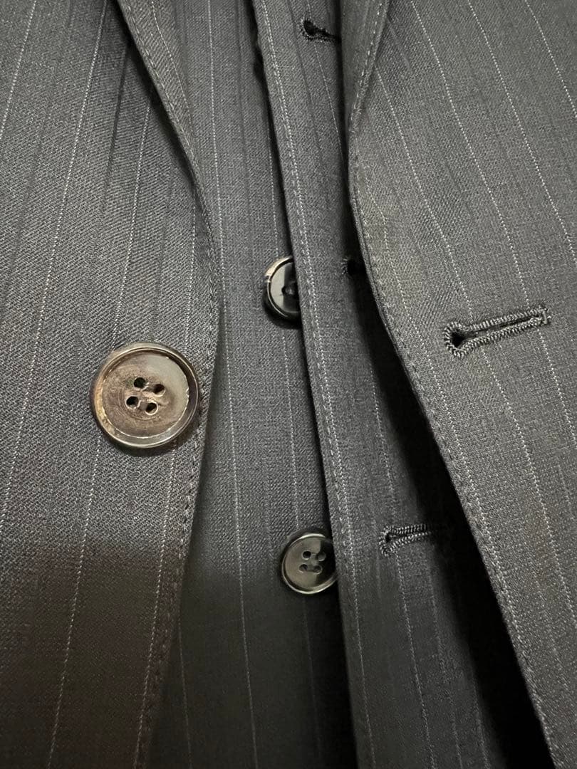 BLACK BIRD TAILOR ブラック ストライプ スリーピーススーツ