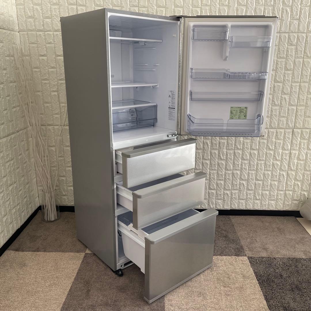 東京23区配送無料✨冷蔵庫　アクア　4ドア　ファミリーサイズ　355L 美品