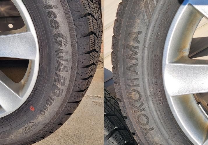YOKOHAMA iceGUARD iG60 195/65 R15　チェーン付