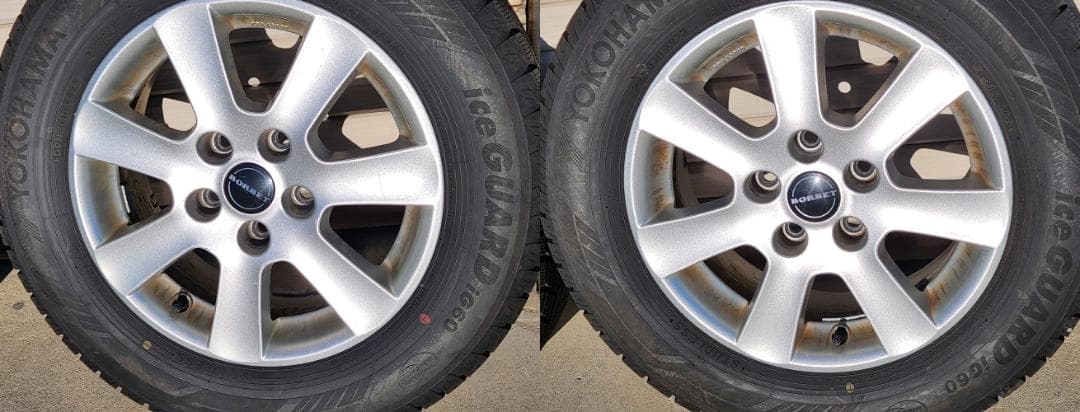 YOKOHAMA iceGUARD iG60 195/65 R15　チェーン付