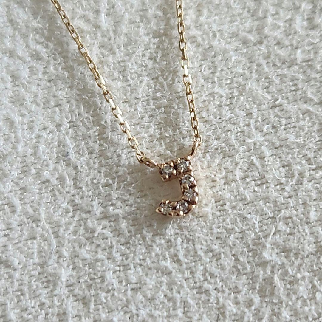 ダイヤモンド♡【ミントジャム】K10イニシャル『J』ネックレス☆アガット 好きも