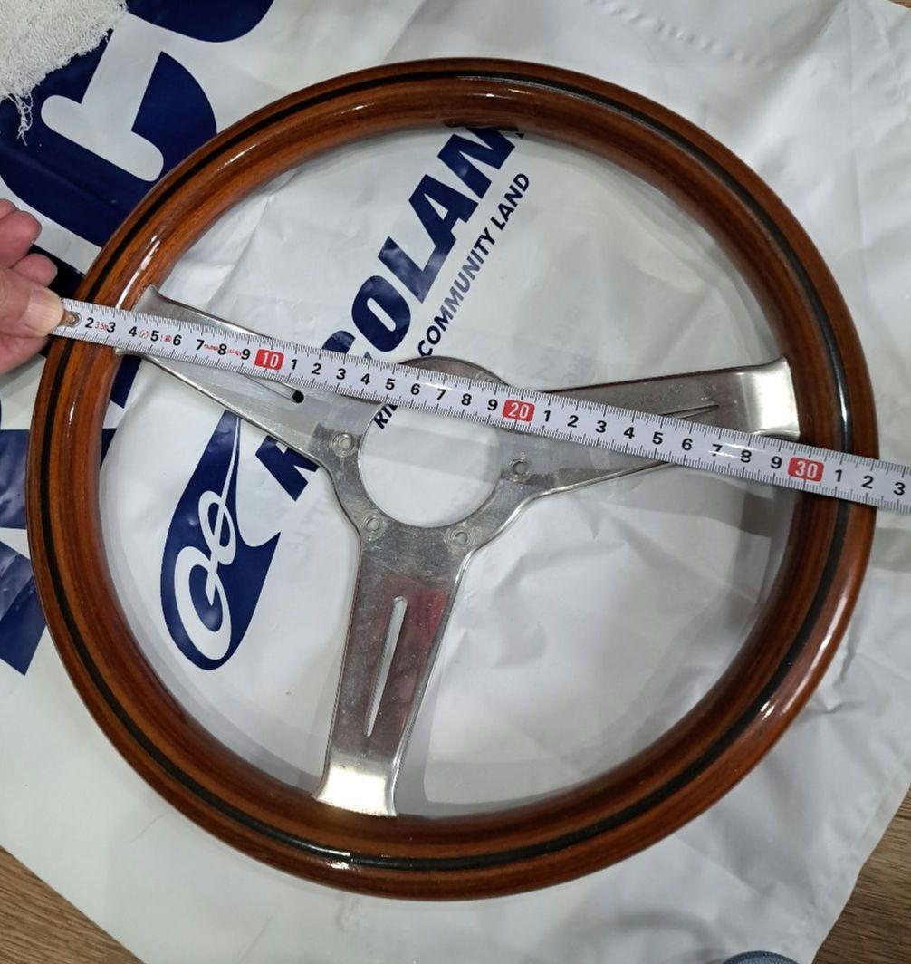 NARDI ウッド3本スポーク ステアリング32.5
