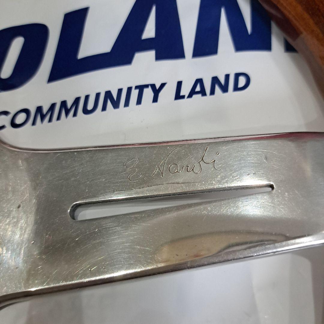 NARDI ウッド3本スポーク ステアリング32.5