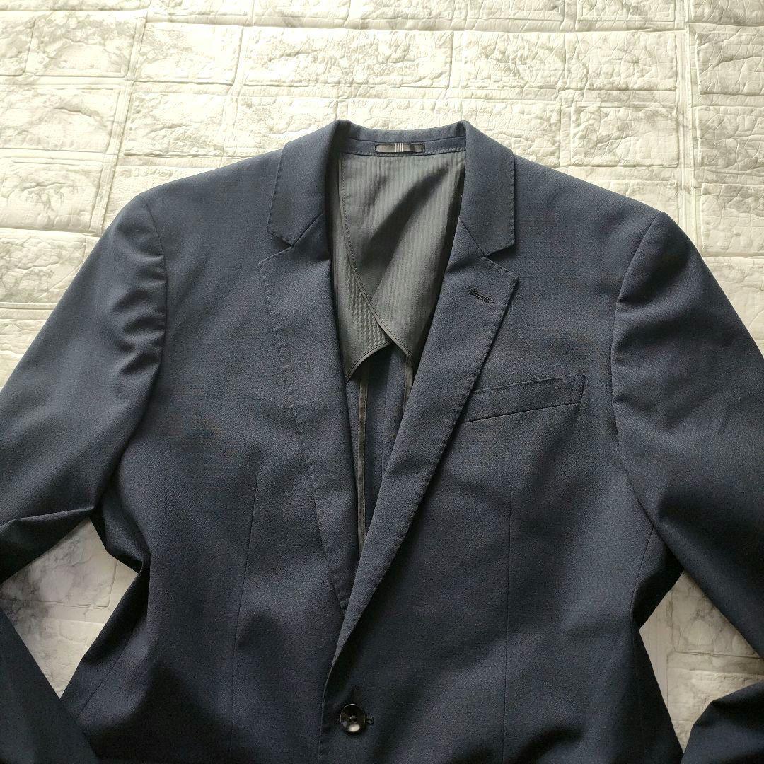 【XL】スーツセレクト　3ピース　セットアップスーツ　ネイビー　A7