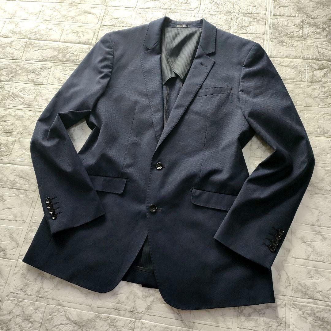 【XL】スーツセレクト　3ピース　セットアップスーツ　ネイビー　A7