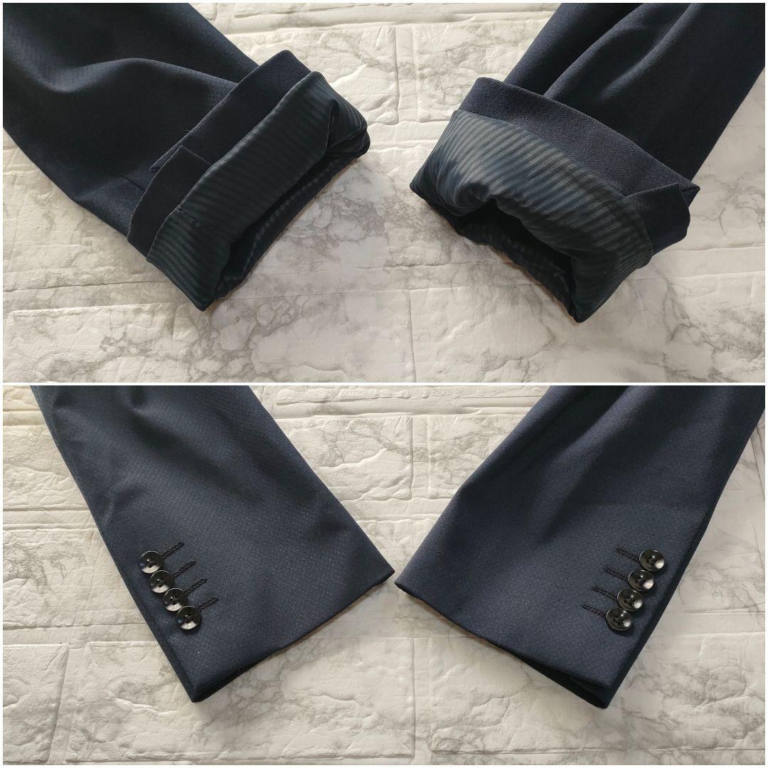 【XL】スーツセレクト　3ピース　セットアップスーツ　ネイビー　A7