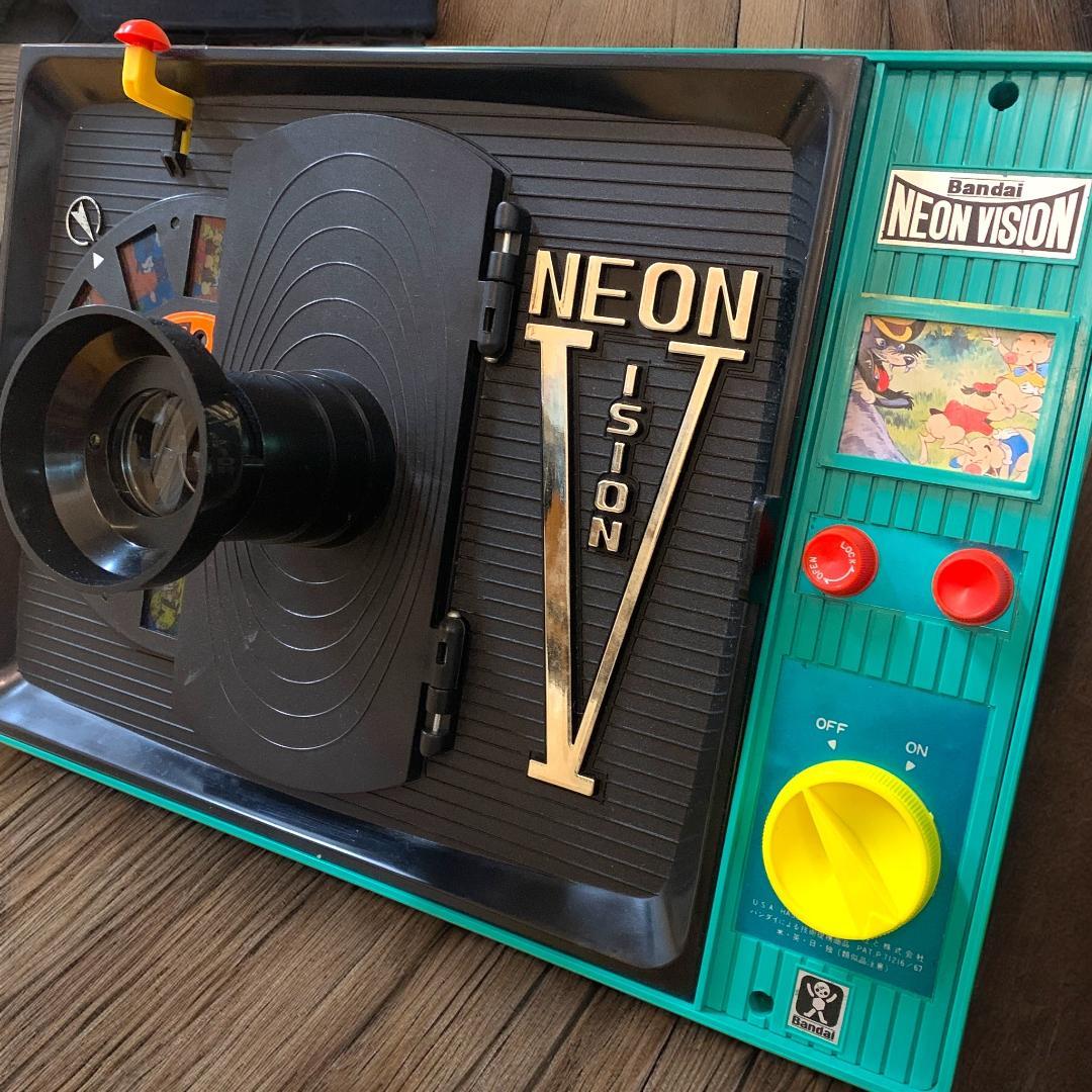 希少レア❀ネオンビジョン 映写機 紙芝居 プロジェクター 昭和レトロ レコード