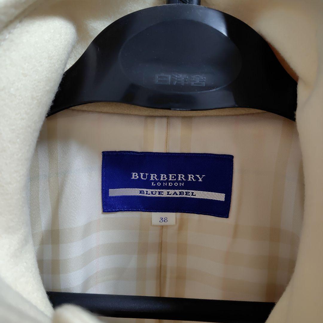 BURBERRY BLUE LABEL 38 アンゴラ混ウールコート