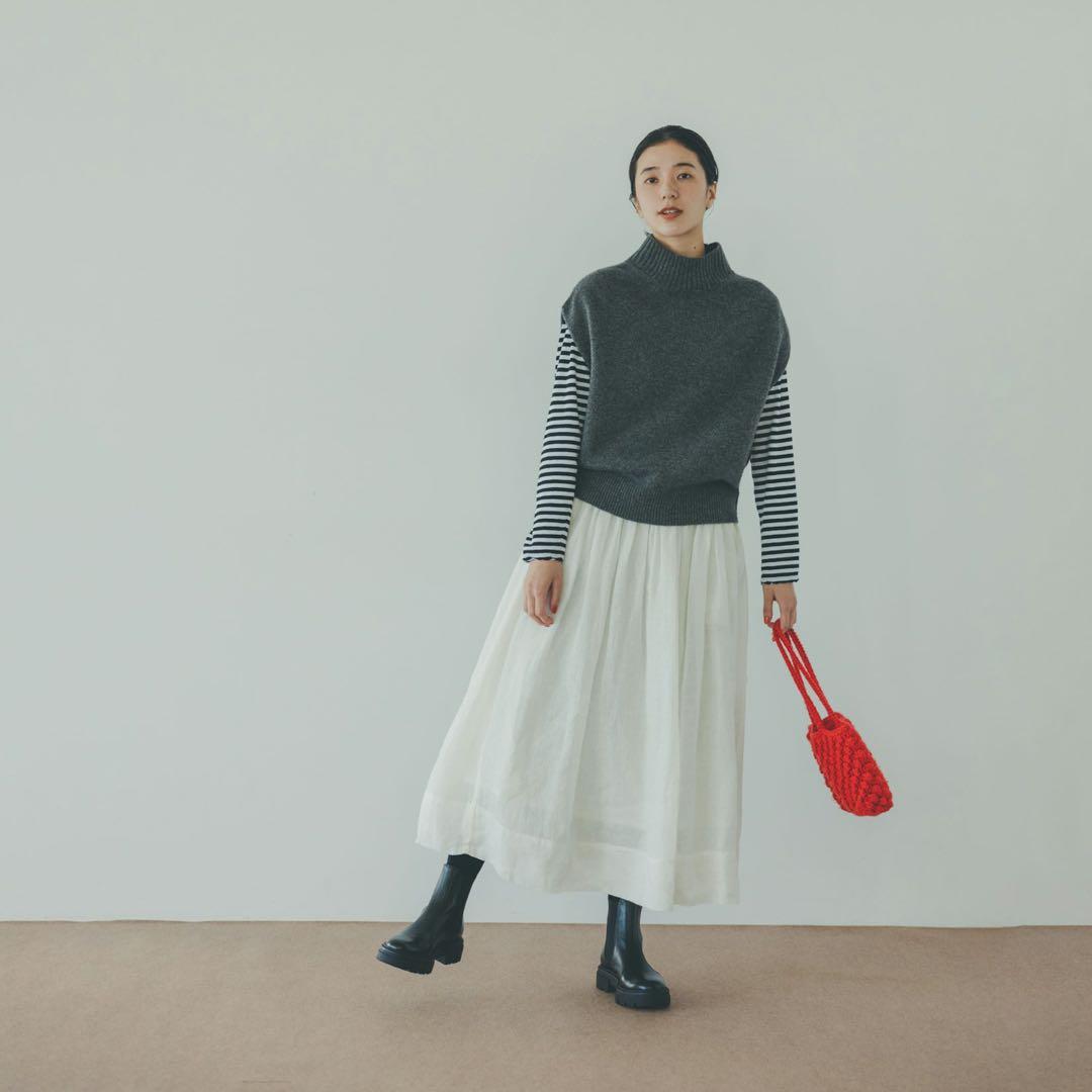 北欧暮らしの道具店　「いつものコーデが広がる」あったかウールのニットベスト