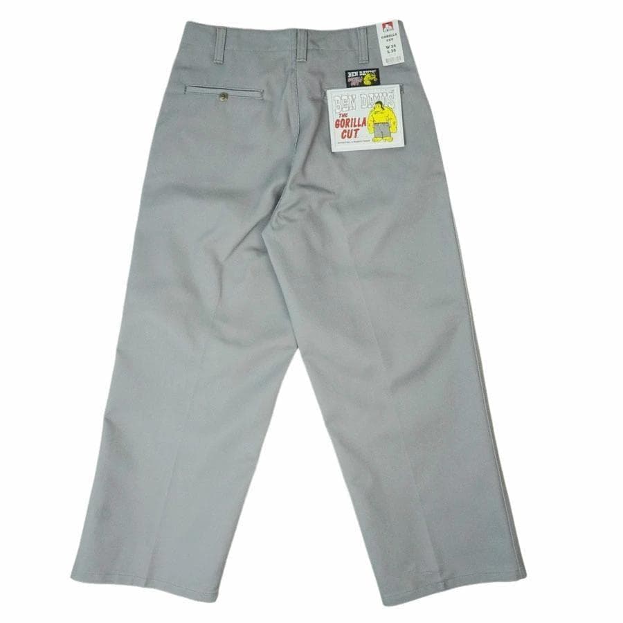 新品グレー灰色W30ベンデイビスbendavisゴリラカットワークパンツフリスコ