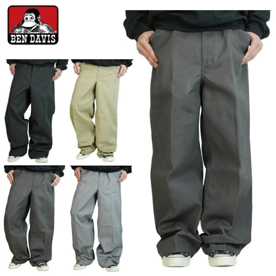 新品グレー灰色W30ベンデイビスbendavisゴリラカットワークパンツフリスコ