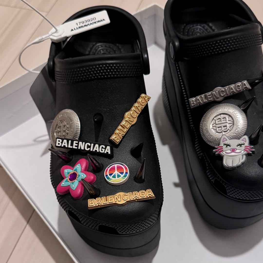 新品　BALENCIAGA crocs クロックス 厚底サンダル バレンシアガ