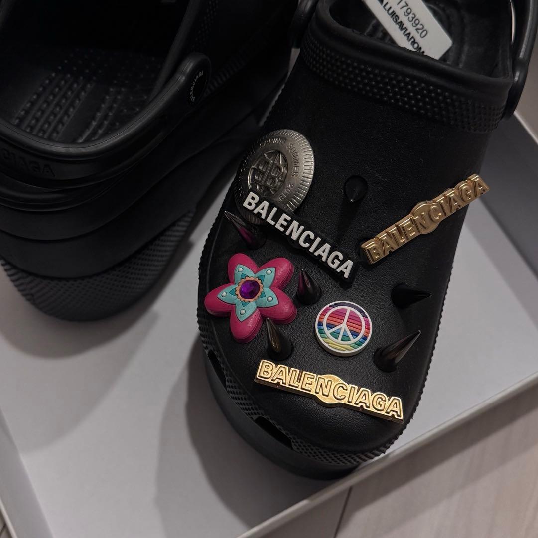 新品　BALENCIAGA crocs クロックス 厚底サンダル バレンシアガ