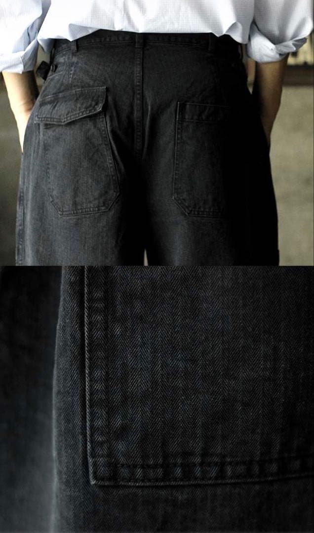 A.PRESSE USAF Hemmed Bottoms サイズ2 ヘリンボーン