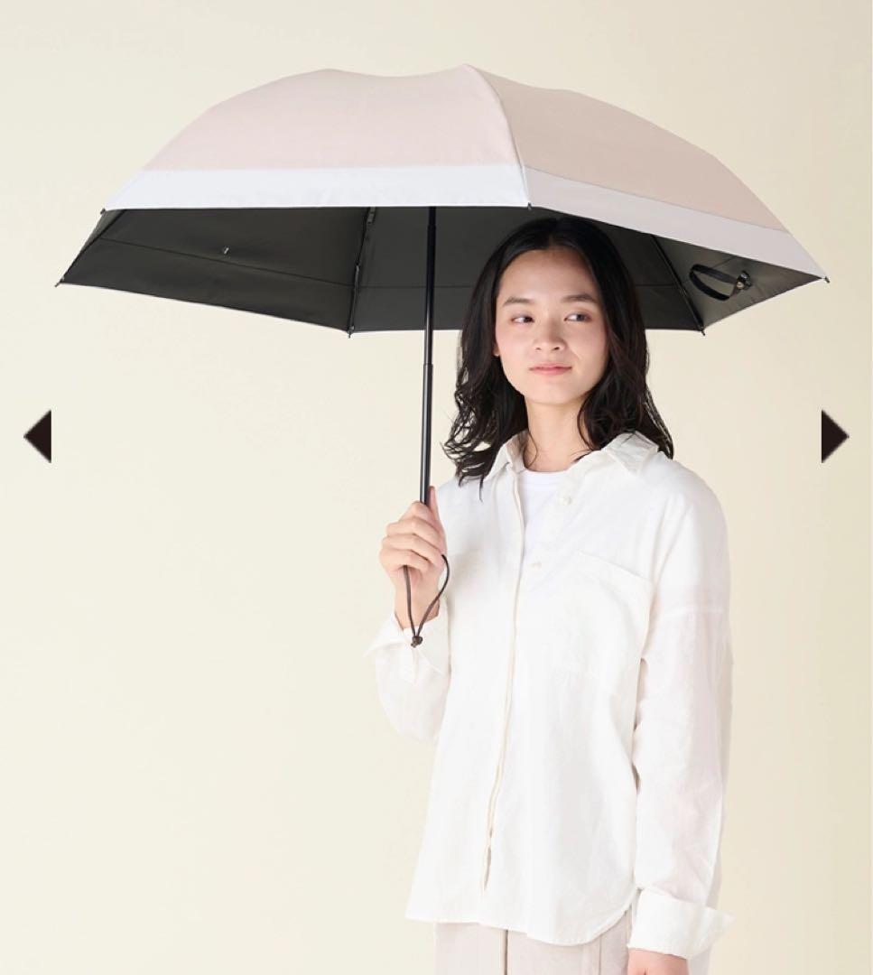 【新品】SUN BARRIER 100 日傘 ３段折 ピンク