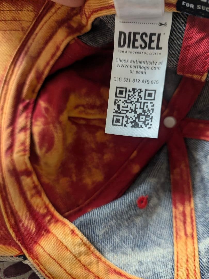 DIESEL　ダメージ デニムキャップ C-SEYMON