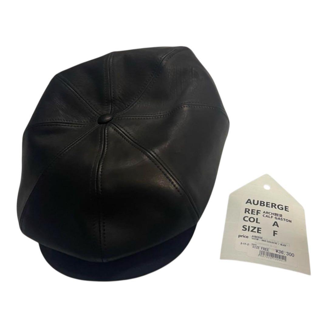AUBERGE × ARCH 24AW GASTON カーフレザー　キャスケット