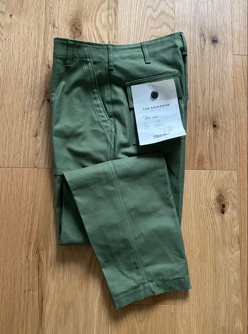 THE SHINZONEシンゾーン ベイカーパンツkhaki 34 試着のみ