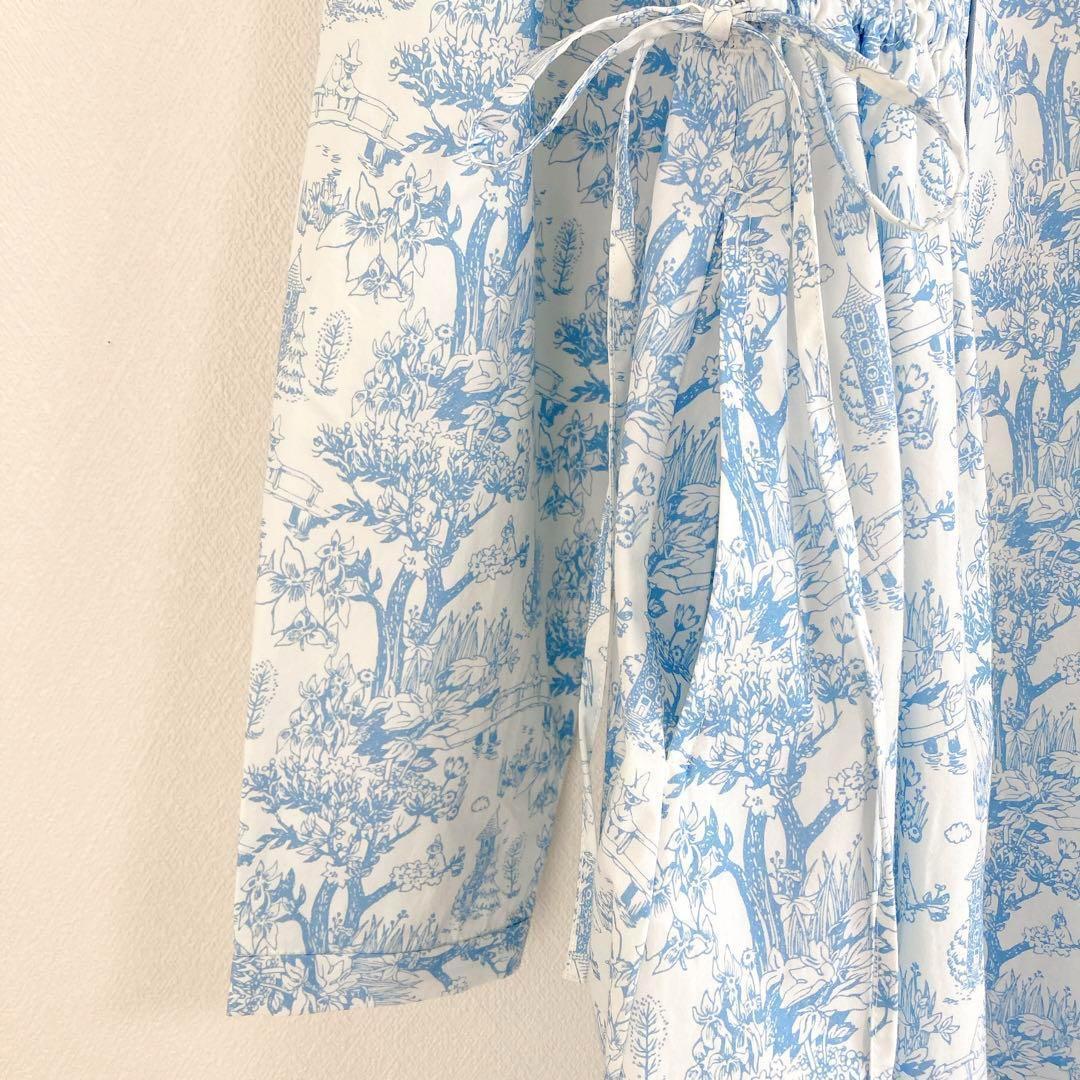 ムーミン × kippis パイピングワンピース　F　ブルー　afternoon