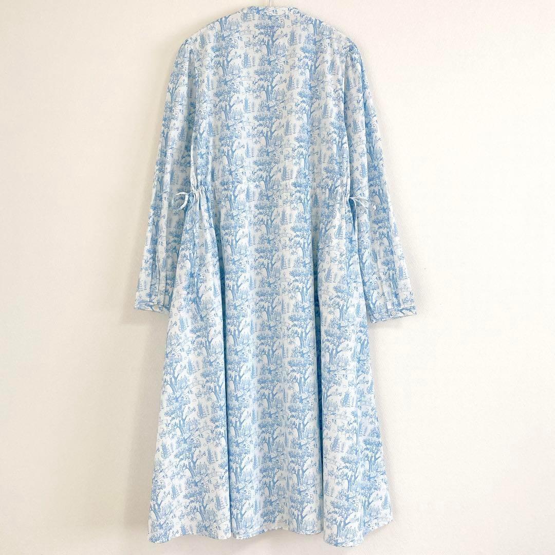 ムーミン × kippis パイピングワンピース　F　ブルー　afternoon