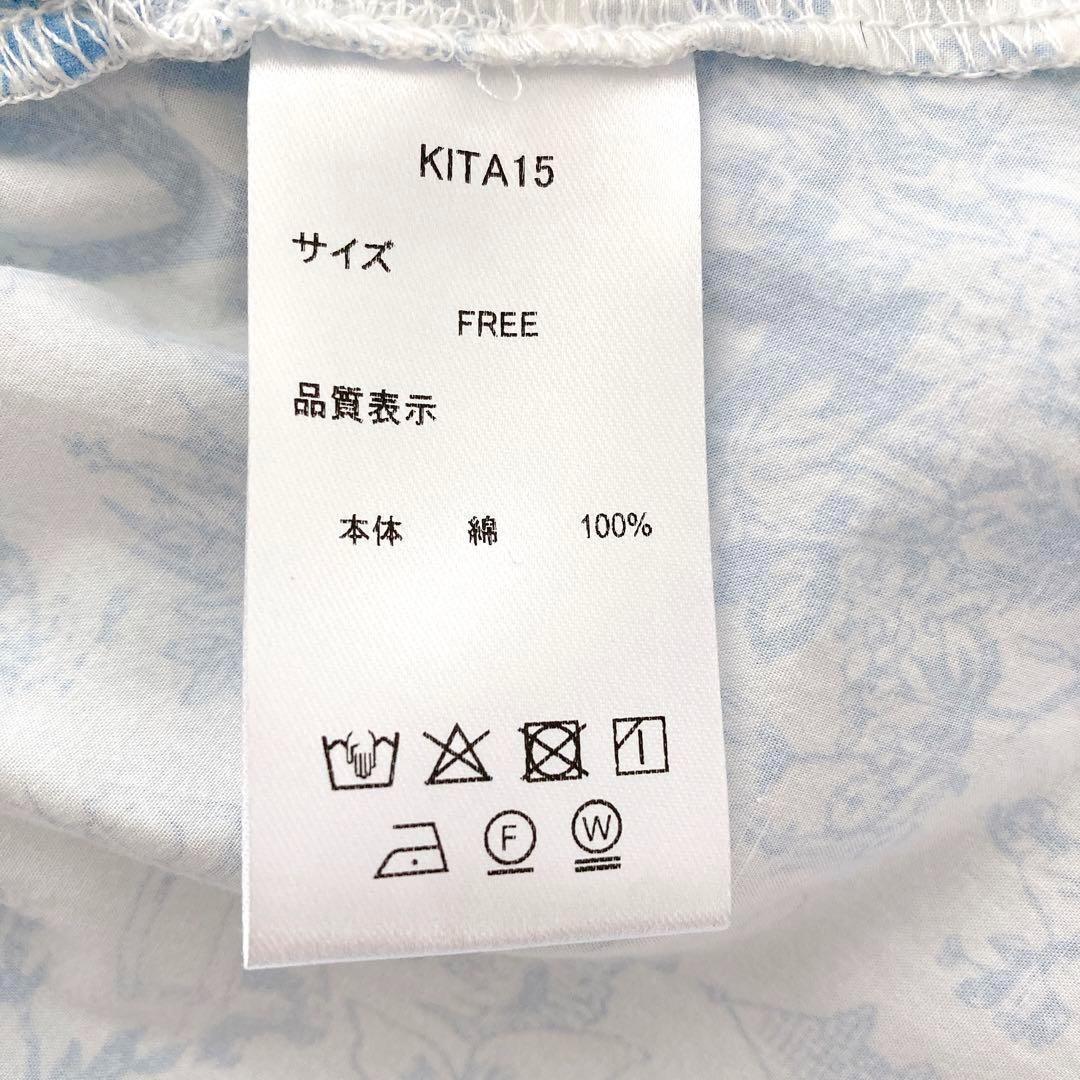 ムーミン × kippis パイピングワンピース　F　ブルー　afternoon