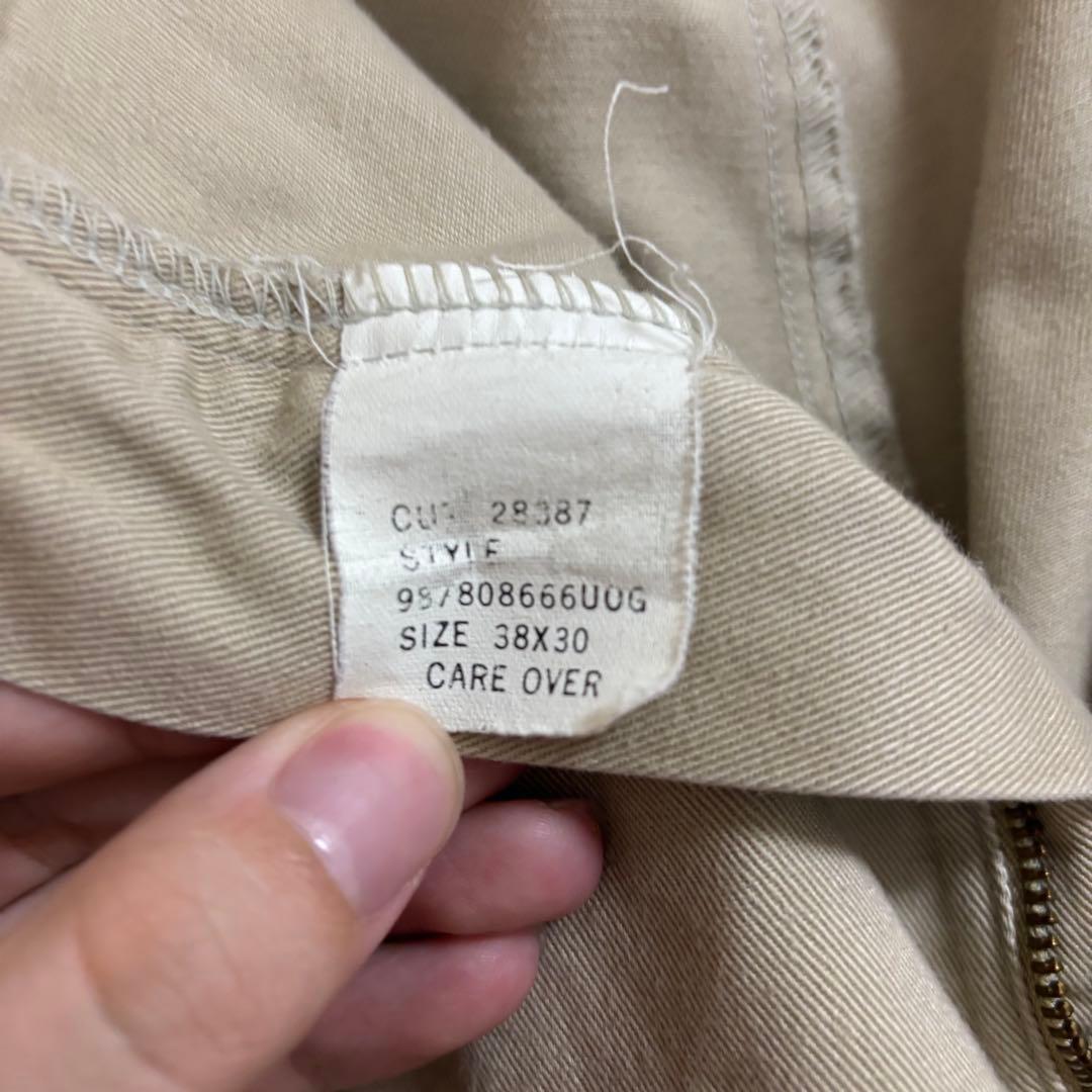 80s 90s ラルフローレン 初期ポロチノ 2タックチノ　USA製 ベージュ