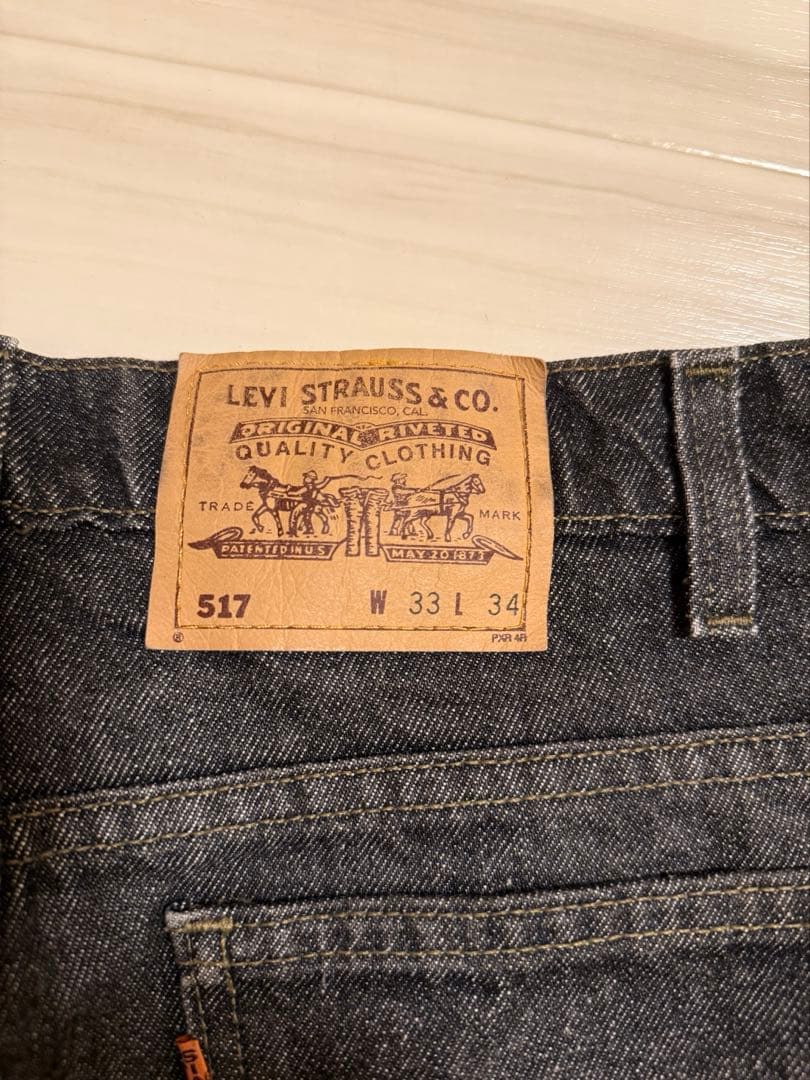 先染めLevis517 ブーツカットデニム W33 L34