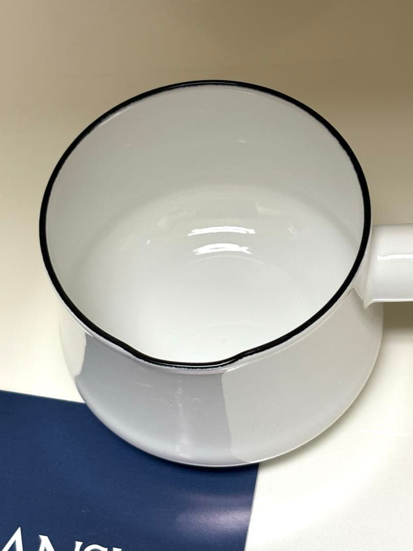 廃盤　dansk ミルクパン　ダンスク片手鍋 バターウォーマー白ホワイト